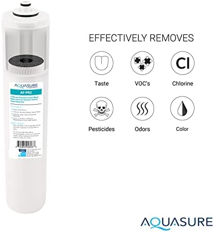 Aquasure Premier Series Complete 4-Stage Quick Twist Filter Replacement Cartridge Bundle Set AF-CP100 | Compatible with AS-PR100 Under Sink Reverse Osmosis RO Filtration System for Well Water - Image 3