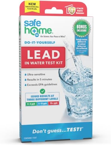 Safe Home DIY Lead in Drinking Water Combo Test Kit- (1 Pack) by SafeHomeWaterQualityTestKits