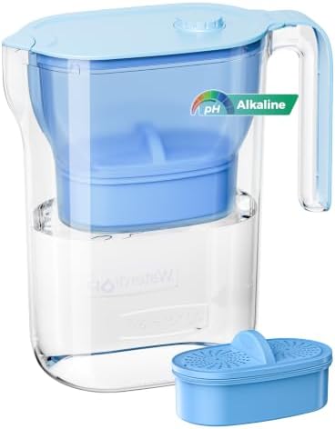 Waterdrop PT-05B-AL Alkaline Water Filter Pitcher, 7-Cup, Up to pH 9.5 by Waterdrop