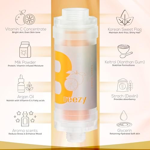 Universal Vita C Shower Filter: Unveil Radiant Skin & Hair with K-Beauty Secrets (Breezy-Sweet Citrus) - Image 4