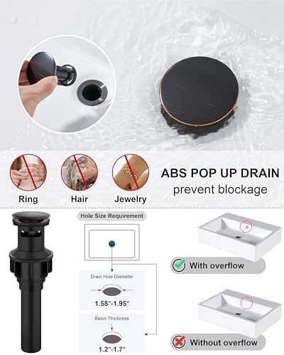 Midanya Bathroom Faucets 1 Hole Single Handle,Oil Rubbed Bronze - Image 5