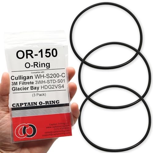 Captain O-Ring - Replacement for Culligan OR-150 Water Filter Housing ORing Gasket Seal (3 Pack) [for WH-S200-C, 3WH-STD-S01, HDG2VS4] by CaptainO-Ring