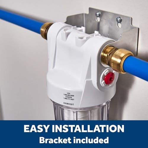 GE Whole House Water Filtration System, Reduce Sediment, Rust, Install Kit & Accessories Included, Filter Not Included, Replace Filter (FXWTC, FXUSC, FXWPC, FXWSC) Every 3 Months, GXWH20T (Pack of 4) - Image 3