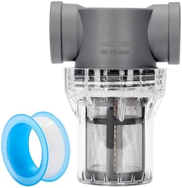 1'' Female NPT in-Line Strainer - Garden Hose Filter for High Pressure Washer, Sediment Filter with 30 Mesh Stainless Steel Screen (1'' 30 Mesh) by YMYP