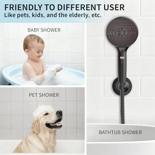 Handheld Shower Head High Pressure, 9-Mode with Pause Mode & Power Wash - Image 7