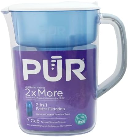 PUR Water Filter Pitcher, 7-Cup Water Pitcher with Filter, White by PUR