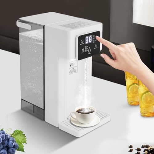 3L Instant Hot Water Dispenser - Smart Touch Screen, 1500W Instant Hot Water Filter Dispenser with Child Lock, Heats up in 3 Seconds for Office, Bedroom, Living Room, Kitchen, White - Image 5