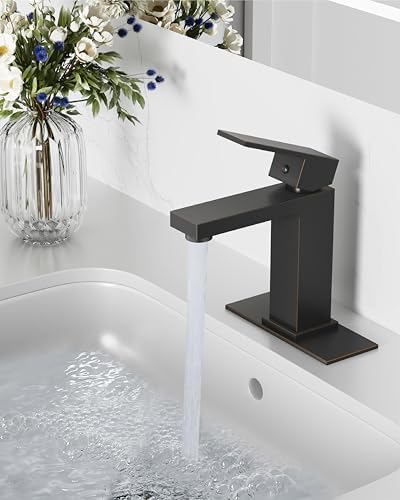 Midanya Bathroom Faucets 1 Hole Single Handle,Oil Rubbed Bronze - Image 2