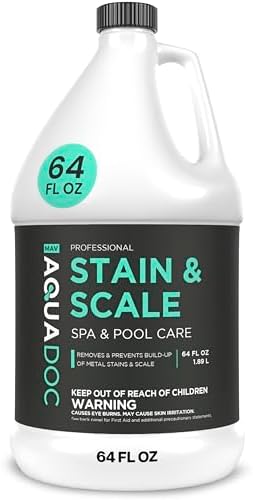 AquaDoc Pool & Spa Stain and Scale Remover for Hot Tubs - 64oz by AquaDocSpaHotTubSupplies