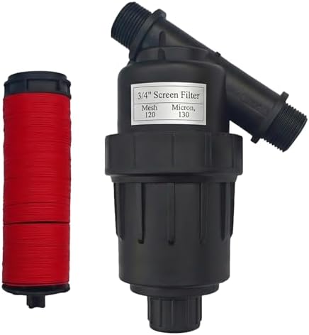 3/4" Drip Irrigation Y Filter: 120 Mesh Screen, Male Thread for Hydroponics by LaFarah