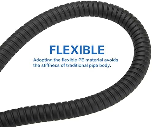 RUMOSE 69 inches Extra Long Shower Hose, Black - Image 5