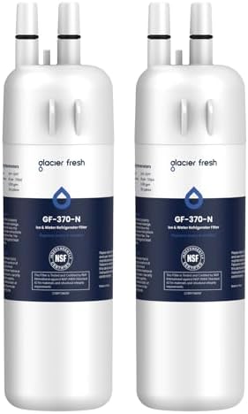 GLACIER FRESH EDR1RXD1 Water Filter Compatible with W10295370A, 2 Pack by GLACIERFRESH