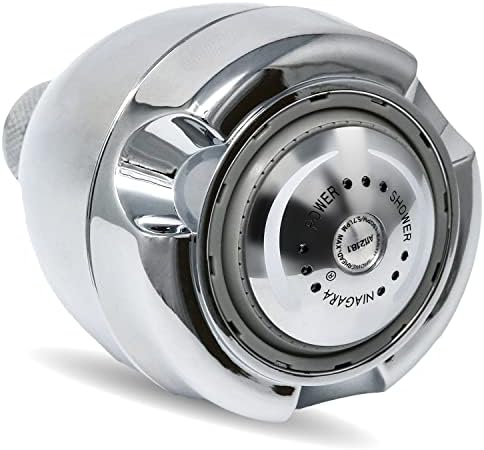 Niagara Conservation Earth Showerhead - Energy & Water Saving Showerhead (1.75 GPM) High-Efficiency 3-Spray Chrome Fixed Shower Head (N2917CH) by NiagaraConservation