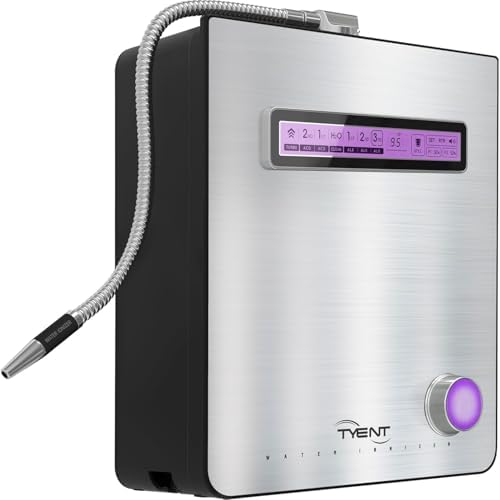 Tyent Edge 7 Turbo Water Ionizer - Dual Filtration System - Hydrogen Enhanced Water Purification - Adjustable pH Settings with Turbo Mode - Touchscreen Interface & Auto-Flow Stop - Advanced Filtration by TyentUSA