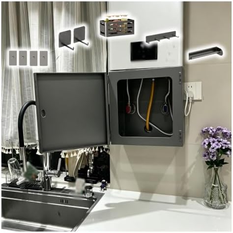 Openable Water Heater Pipe Concealing Cabinet, Boilers Pipe Cover Box by Unknown