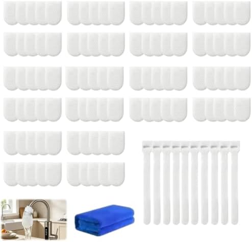 100Pcs Faucet Filter Cotton Bag, 2026 New Faucet Filter Bag for Filtering tap Water, Universal Faucet Filter Bags for Kitchen Sink, Bathroom Taps, Tap Water Purification Accessory by Unknown