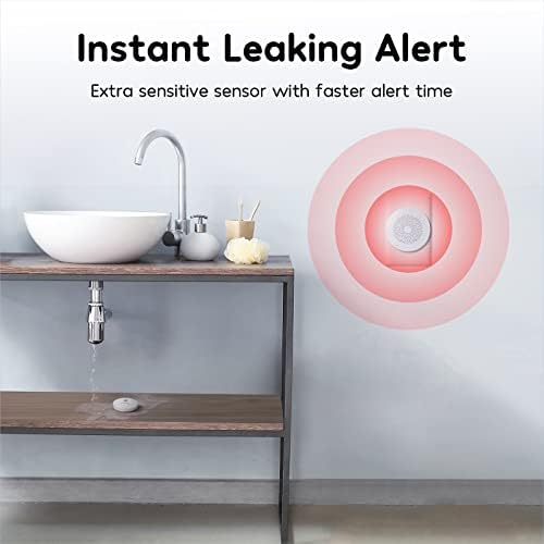 Winees WiFi Water Leak Detector for Home, 3 Pack Water Sensors - Image 5
