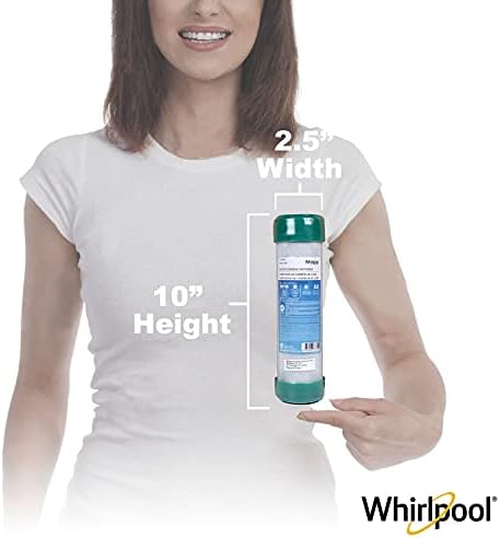 Whirlpool Undersink Premium Carbon Block Filter WHKF-DB2, 0.5 Micron Rating Reduces Mercury, Lead, Cysts, Asbestos, 6-Month Life, Use for Home Drinking Water Filtration or Reverse Osmosis System - Image 3