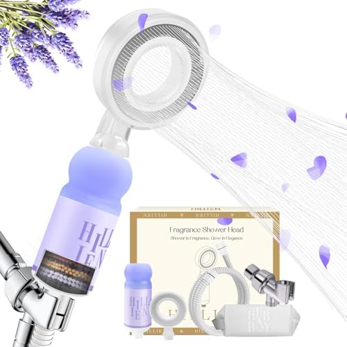 Vitamin C & Aromatherapy Skincare Spa Shower Head with Handheld, Filtered Showerhead for Hard Water - Removes Chlorine & Heavy Metals, Softer Skin & Hair Care (Lavender Scent) - Image 2
