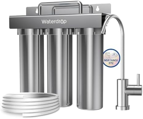 Waterdrop TST-B 0.01μm Under Sink Water Filter System with Dedicated Faucet by Waterdrop