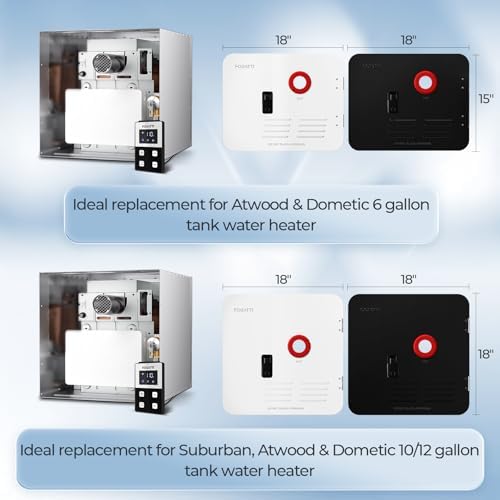 FOGATTI InstaShower 8 Pro RV Tankless Water Heater, Propane On Demand - Image 3