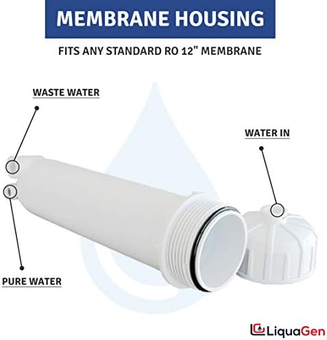 LiquaGen - 150 GPD Water Saver Upgrade Kit - Aquarium Reef/Reverse Osmosis Membrane + Full Membrane Housing Kit | RO Water Purification Replacement Filter Kit for Under Sink or Countertop Use - Image 3