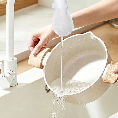 20 Pack Washable Faucet Debris Filter Screens (20 Pads + 2 Hook-Look) - Image 6