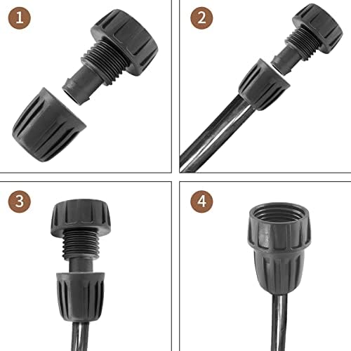 4Pcs 1/2 Inch Drip Irrigation Hose Connectors - Image 5