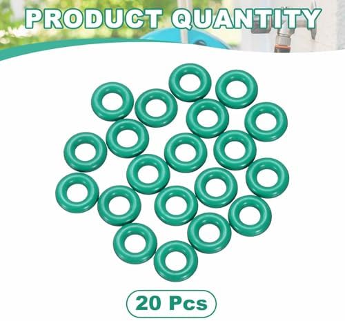 HARFINGTON 20 Pcs Fluorine Rubber O-Rings 9mm OD 4.2mm ID 2.4mm Width Round Sealing O Ring Seal Gasket for Industrial Engines Plumbing Faucet Hose Automotive - Image 3