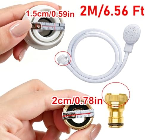 6.56Ft Quick-Connect Sink Spray Rubber Hose,Sink Hose Attachment for Faucet - Image 2