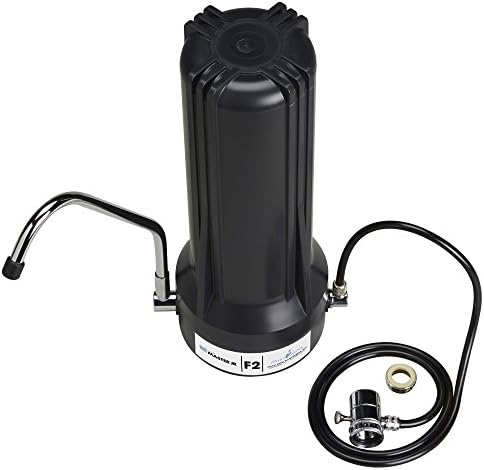 Home Master TMJRF2-BK Jr F2 Jr F2 Multi-stage Countertop Water Filter System, 500 gallon replaceable, Filters Fluoride Chlorine Chemicals Pesticides and more up to 93% by HomeMaster