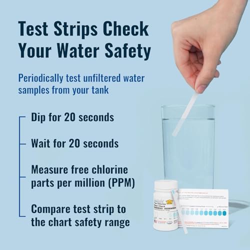Aquatabs Water Purification Tablets for Drinking - 100 Tablets + 2 Chlorine Test Strips - Water Purifier Starter Kit - for Boat and RV Tanks - By Aquamarine Water Solutions - Image 5