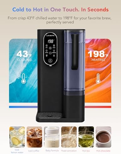 Leysern Hot & Cold Countertop Reverse Osmosis Water Filter, No Installation - Image 2