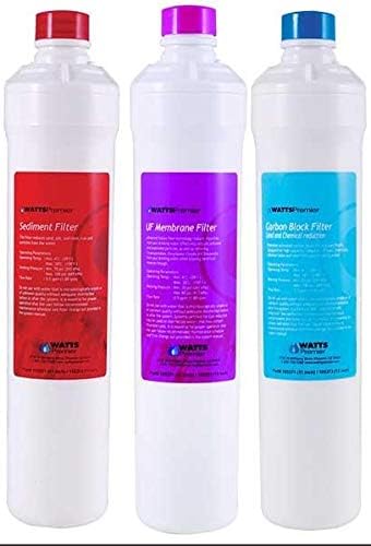 Watts Premier UF-3 Ultra Filtration Water Filter Replacement 3-Filter Pack - w/ Magnetic Card Reminder by Isopure_WaterIPWINDUSTRIES
