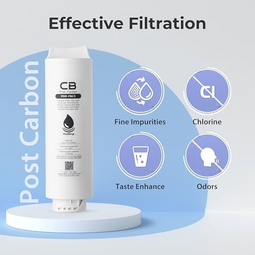 PureDrop PDR-FBC3 Post Carbon Replacement Filter Cartridge for PDR-3CUW Ultra-Filtration Under Sink Water Filter System - Image 4