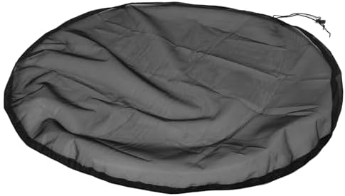 Rain Drum Mesh Cover Polyester Drawstring Screen 35.4 to 39.4 Inch Circular Filter Blocks Leaves Debris Fits Outdoor Garden Water Collection Buckets and Tanks (Dia 80cm) - Image 2