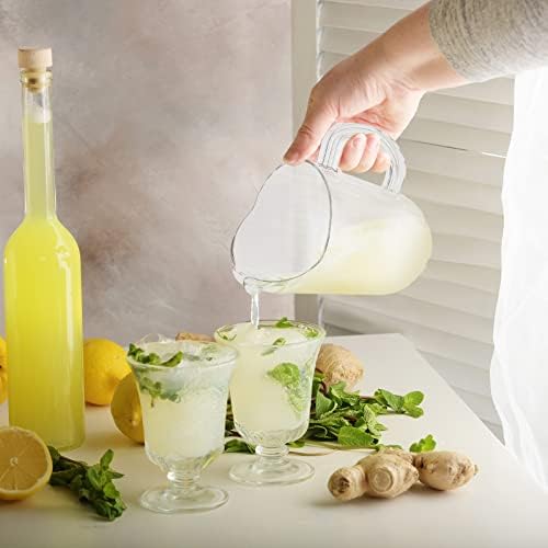 Tessco 10 Pcs Plastic Pitchers 60 Oz Clear Water Beer Jug Large,Classic - Image 4