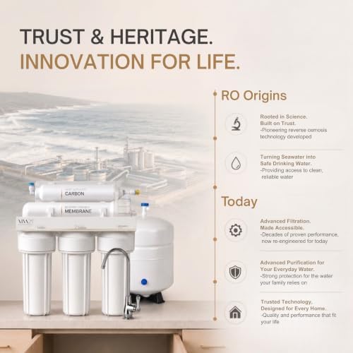 5-Stage Reverse Osmosis System, Under Sink RO Water Filter, WQA Gold Seal Certified to NSF/ANSI 58 & 372, Lead-Free Faucet, Tank, Leak Detector - Image 6