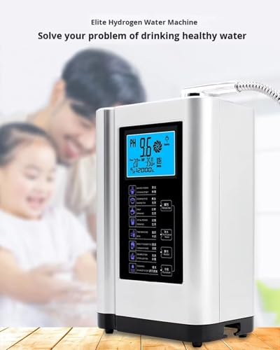 Alkaline Water Ionizer Machine, Multi-Level pH Water Filter System, 3.5 L/min Flow Rate, Easy Installation, Auto Cleaning Function, 3 Types Water Output, Countertop or Wall Mount White - Image 2