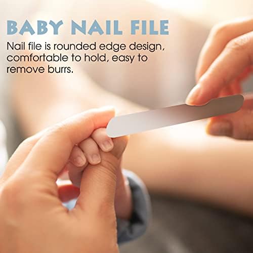 PAPABEAR Baby Nail Clippers Set with Cute Case, Infant Fingernail and Toenail File Kit for Newborn Manicure and Pedicure, New Mom Grooming Gift - Image 6