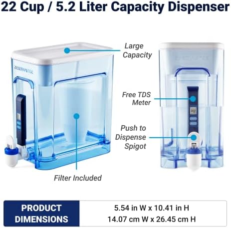 ZeroWater 22-Cup Water Filter Dispenser Removes PFOA/PFAS - Image 3