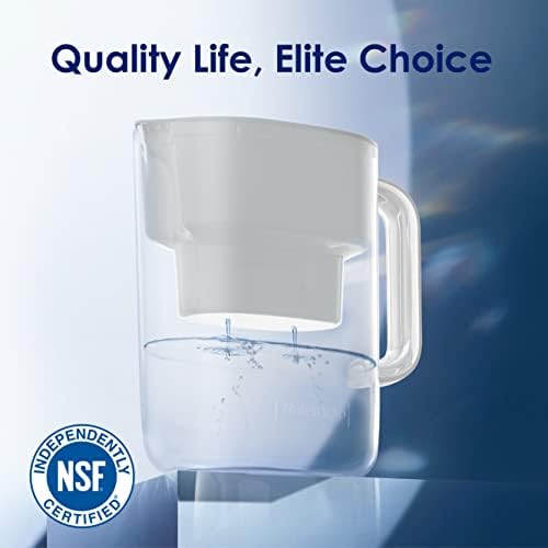 Waterdrop PT-07W Water Filter Pitcher, 10-Cup, NSF Certified, White - Image 5