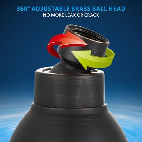 High Pressure Shower Head - Powerful Bathroom Pressure Boosting Showerhead - Perfect Universal Replacement for Rain Shower Heads(Oil Rubbed Bronze) - Image 6