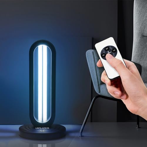 UVILIZER Tower (2 Pack) - UV Light Sanitizer & Ultraviolet Lamp with Remote Control (UV-C Cleaner for Home, Room, Office | 38W UVC Disinfection Bulb | Kill Germs, Bacteria, Virus, Dust | USA) - Image 6