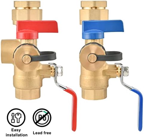 3/4 in IPS Tankless Water Heater Service Valve Kit with Relief Valve - Image 6