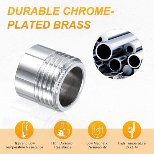 M METERXITY 2-Pack Faucet Adapter, M16 Female to G1/2 Male, for Kitchen - Image 4