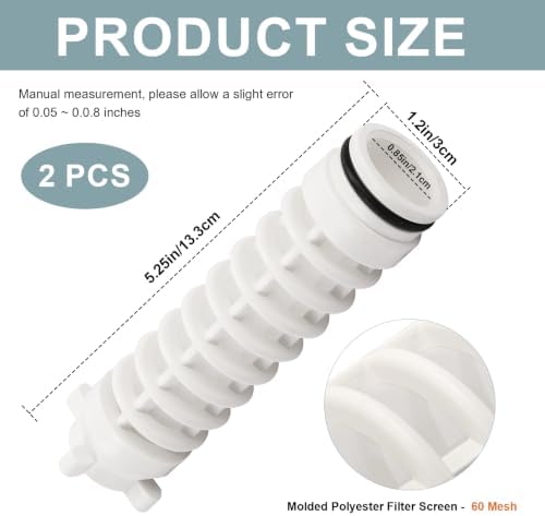 1" 60 Mesh Spin Down Water Filter Screen for Rusco/Vu-Flow Filtration - Image 7