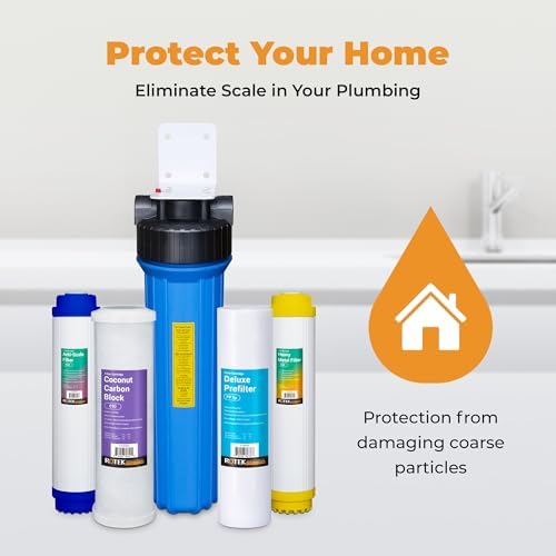 Rotek Water Systems Whole House Water Filtration System | 1-Stage Water Filter System | KDF | Clean Water | Heavy Metal Filter | 20 Inch - Image 2