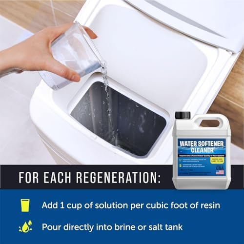 Maplefield Water Softener Cleaner Solution - 16 oz (2 uses) - Recharge Resin, Remove Contaminants and Mineral Build up - Universal Fit for Household Water Softener System - Easy DIY Use - Image 4
