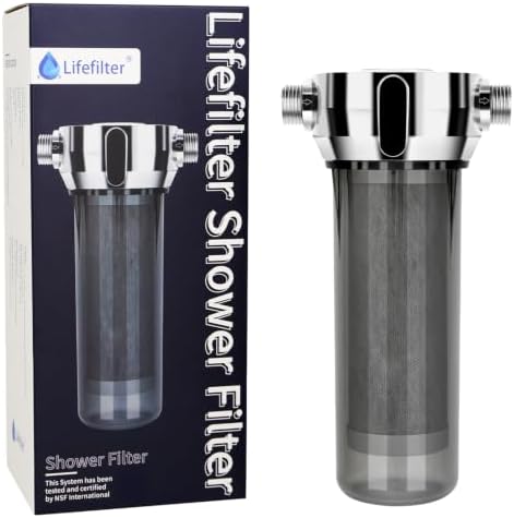 Lifefilter PRO Carbon Shower Head Filter System for Hard Water by Lifefilter